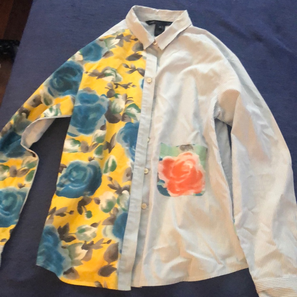 Marc Jacobs Yellow Button Down Blouse